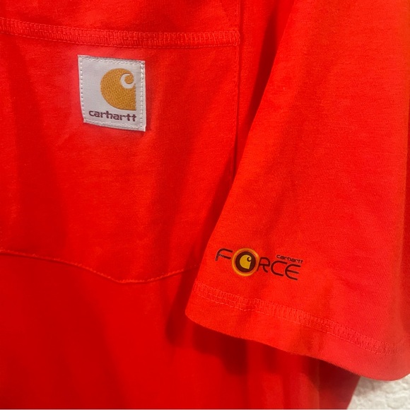 Red-Orange Carhartt T-Shirt
Size XL Tall
Great Condition - Picture 3 of 5